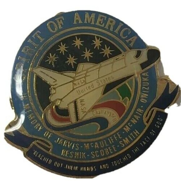 1986 Spirit America Challenger II Key Chain NASA - Picture 3 of 3